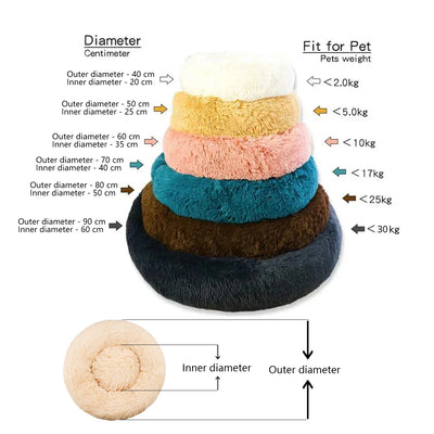 Round  Super Soft Pet Bed