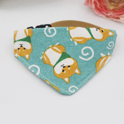 Adjustable Cat Bandana Collar