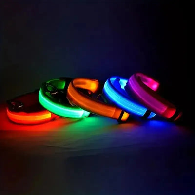 LED Night Safety Flashing Glow In The Dark Dog Leash