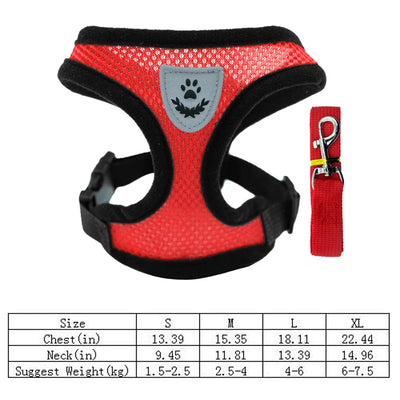 Dog Vest Walking Leash