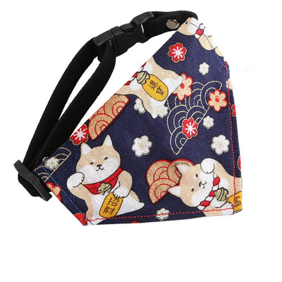 Adjustable Cat Bandana Collar