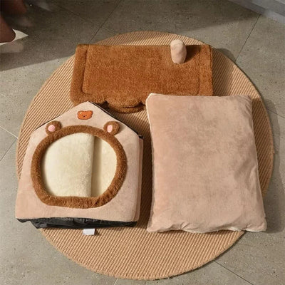 Foldable Pet House Cave