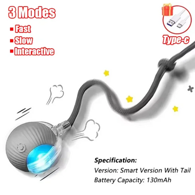 Rechargeable Automatic Rolling Ball Cat Toy