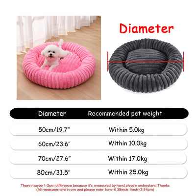 Round  Super Soft Pet Bed