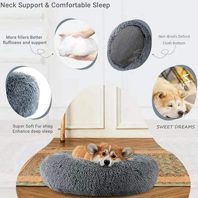 Round  Super Soft Pet Bed