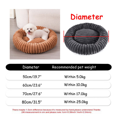 Round  Super Soft Pet Bed