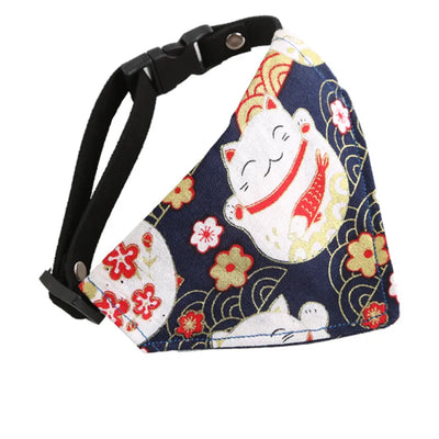 Adjustable Cat Bandana Collar