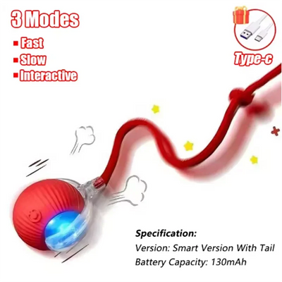 Rechargeable Automatic Rolling Ball Cat Toy