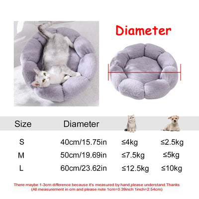 Round  Super Soft Pet Bed